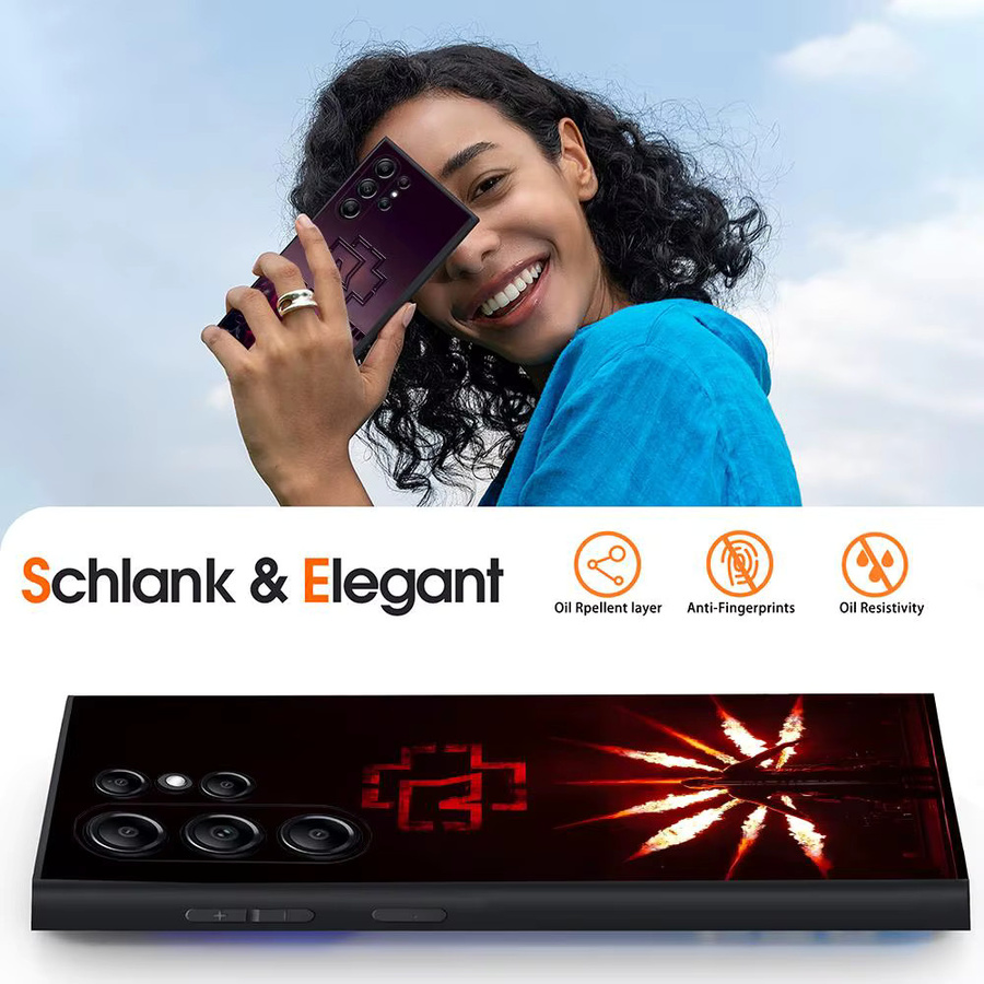 Rammstein ES Handyhülle für Samsung Galaxy S20 S21 S22 S23 S24 Serie FE Plus Ultra, Schwarz, Weiches TPU Material - Bild 5