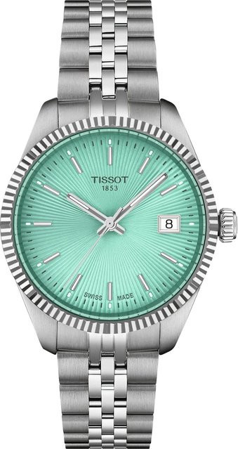 Tissot Armbanduhr, Quarz, Edelstahl, Grün, 34 mm, Damen - Bild 1