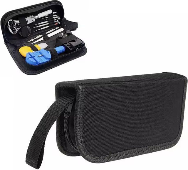 Kleine Werkzeugtasche aus schwarzem 600D Oxford Polyester zur Aufbewahrung von Zangen und Hardware-Zubehör - Bild 1