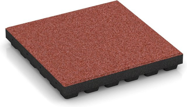 WARCO Fallschutzplatten in Tomatenrot, B/T/H: 50 x 50 x 7 cm - Bild 1