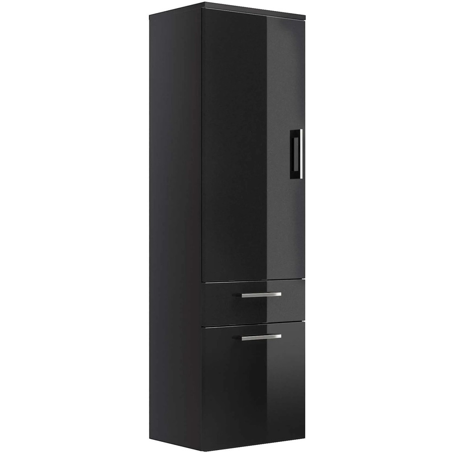 Posseik Bad-Hochschrank Rima in Anthrazit mit Soft-Close-Türen und internen Regalen, Breite: 40 cm, Höhe: 134,5 cm - Bild 2