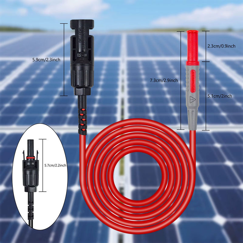 ZIBOO PVLEAD1 Solar-Messleitungsset mit 4 mm Solartestkabeln für Photovoltaik-Systeme, 1000 V/20 A - Bild 5