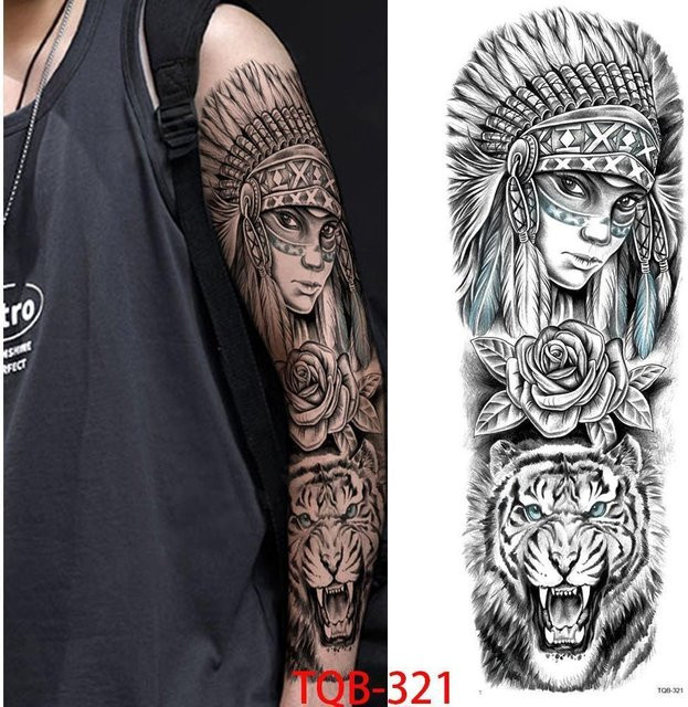Temporäre Tattoo-Aufkleber Flower Love, Unisex - Bild 1