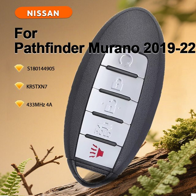 KEYECU S180144905 Fernschlüsselanhänger für Nissan Pathfinder und Murano in Schwarz - Bild 1