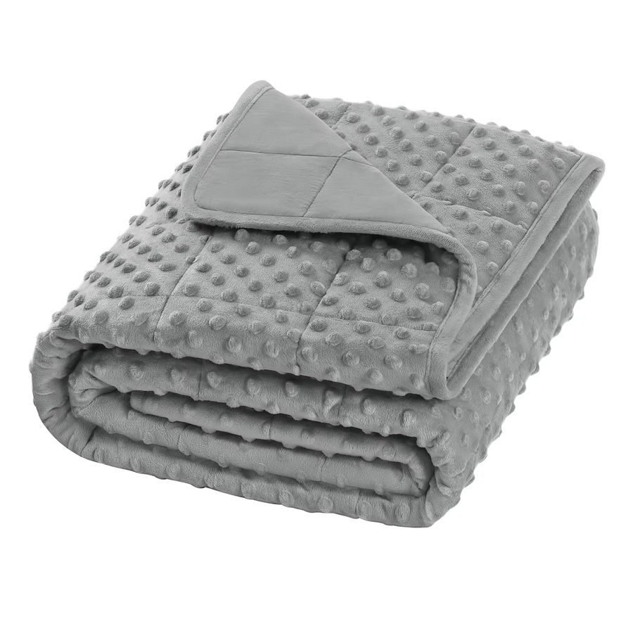 WOLTU Gewichtsdecke als Anti-Stress-Therapiedecke und Entspannungs-Schwerdecke in Grau, B/B/H: 120 x 90 x 1 cm - Bild 2