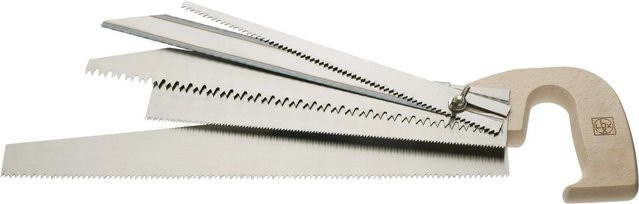 LUX-TOOLS Nestsäge Holz Classic 5-teilig mit Holzgriff in Silber - Bild 1