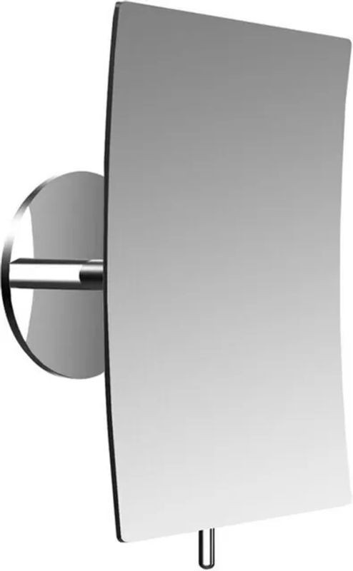 Emco Pure Wandspiegel Rechteckig mit 3-facher Vergrößerung in Silber und Chrom, B/H: 21,2 x 13,2 cm - Bild 1
