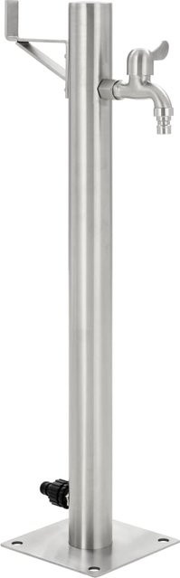 Garten-Wasserstele VD Home Furnishing aus Edelstahl in Silber, rund, Durchmesser: 65 cm - Bild 1