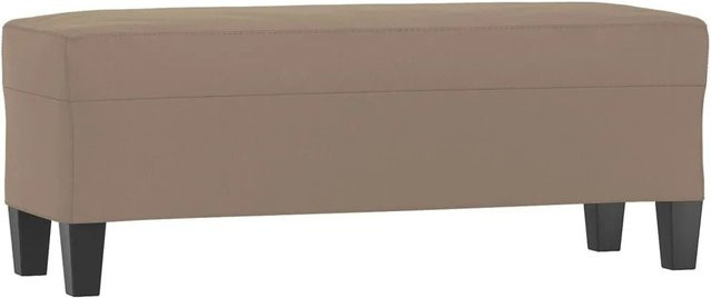 vidaXL Sitzbank in Taupe aus Mikrofasergewebe, B/T/H: 100 x 35 x 41 cm - Bild 1