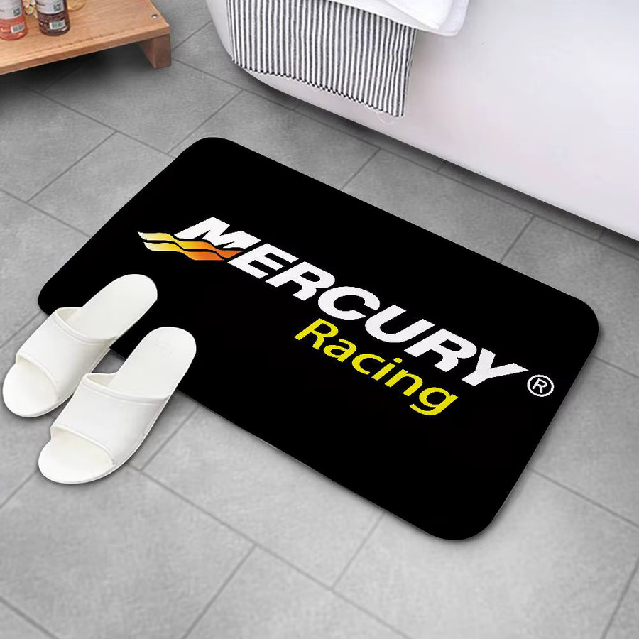 M-Mercury Racing Anti-Rutsch-Fußmatte in Schwarz mit Sport-Design, B/T: 60 x 40 cm - Bild 4