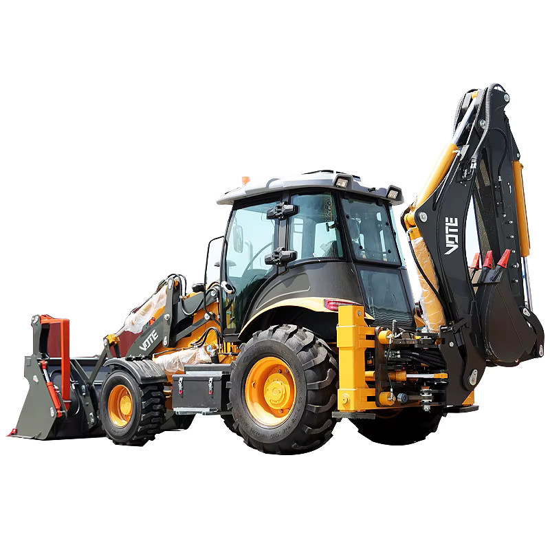 VOTE Multifunktions-Diesel-Minibagger mit EPA-Motor und Frontlader in Gelb - Bild 2
