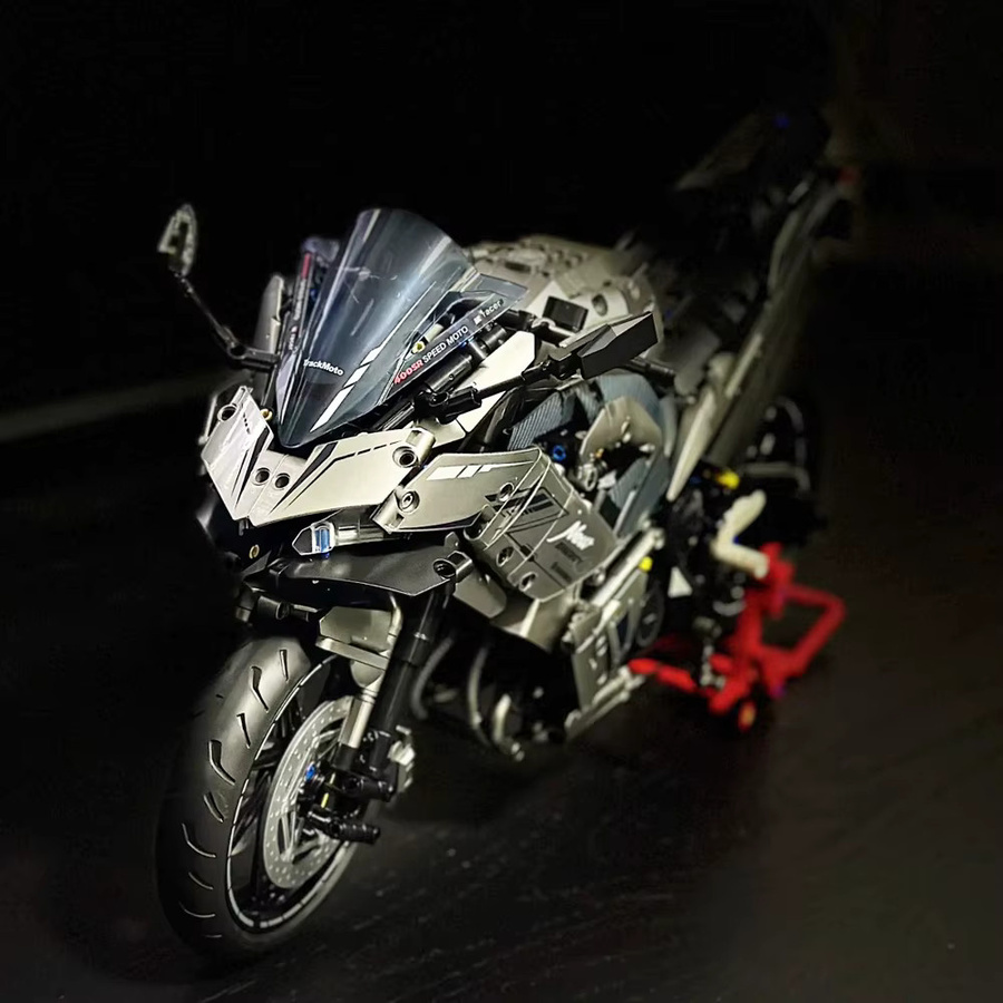 Andole Technische Stadt Motorrad, Bausteine, 1:5, ab 8 Jahren - Bild 2