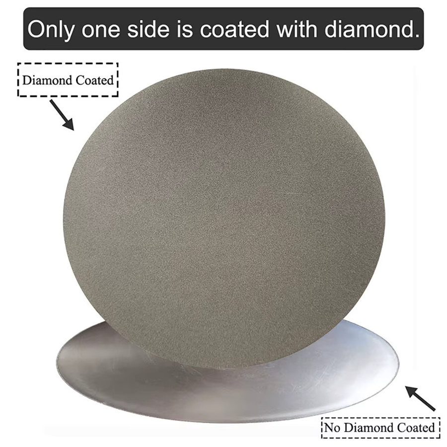 VIBRATITE Diamant-Schleifscheibe ohne Mittelloch, 12 Zoll (300 mm), flache runde Polierscheibe für Edelstein-Schmuckwerkzeuge - Bild 2