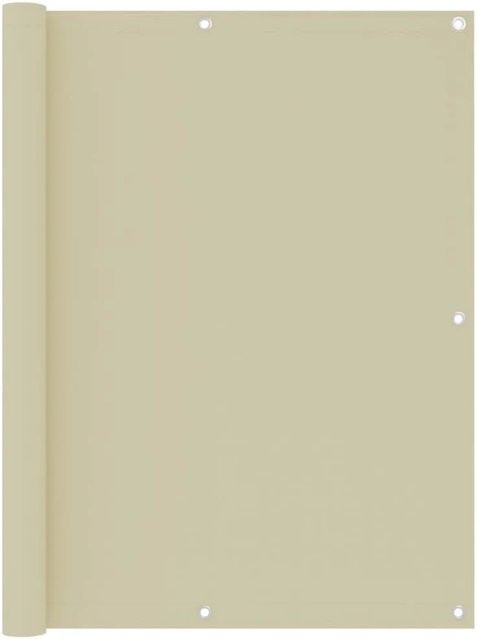 vidaXL Balkon-Sichtschutz aus Polyester in Beige, Höhe: 120 cm, Breite: 500 cm - Bild 1