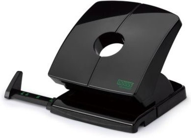 Novus Locher B230 re+new in Schwarz Glänzend für 30 Blatt mit 2-fach Lochung 80 mm aus Vollmetall und Recyclat - Bild 1