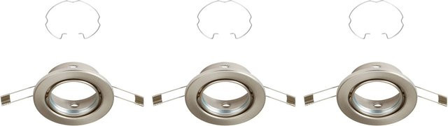 Briloner Einbaustrahler 3er-Set GU10 Nickel Matt schwenkbar rund - Bild 1