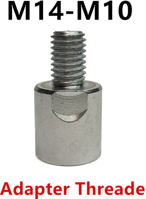 M10 M14 Adapter für Winkelschleifer und Polierer als Schnittstellenverbinder und Gewindekonverter in Silber - Bild 1