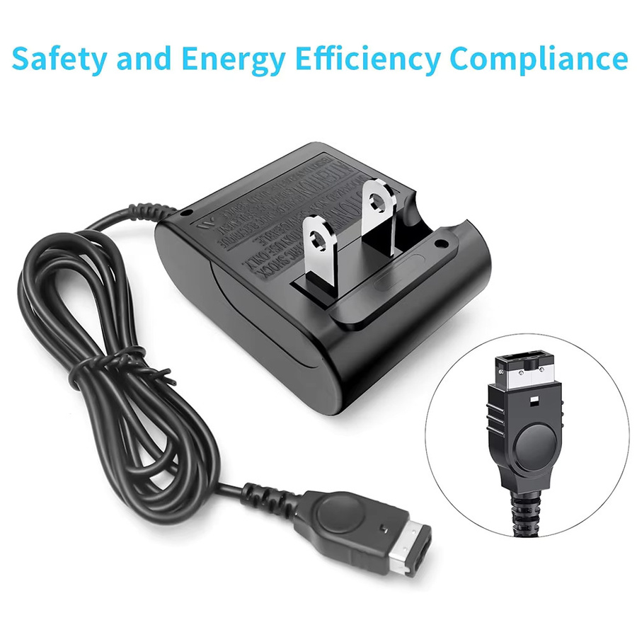 TECTINTER Netzteil für Gameboy Advance SP und Nintendo NDS, EU/US Stecker, Schwarz - Bild 4