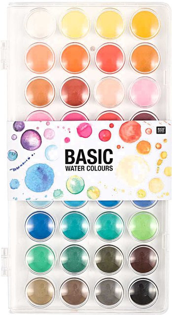 Rico Design Basic Water Colours Wasserfarbkasten Mehrfarbig - Bild 1