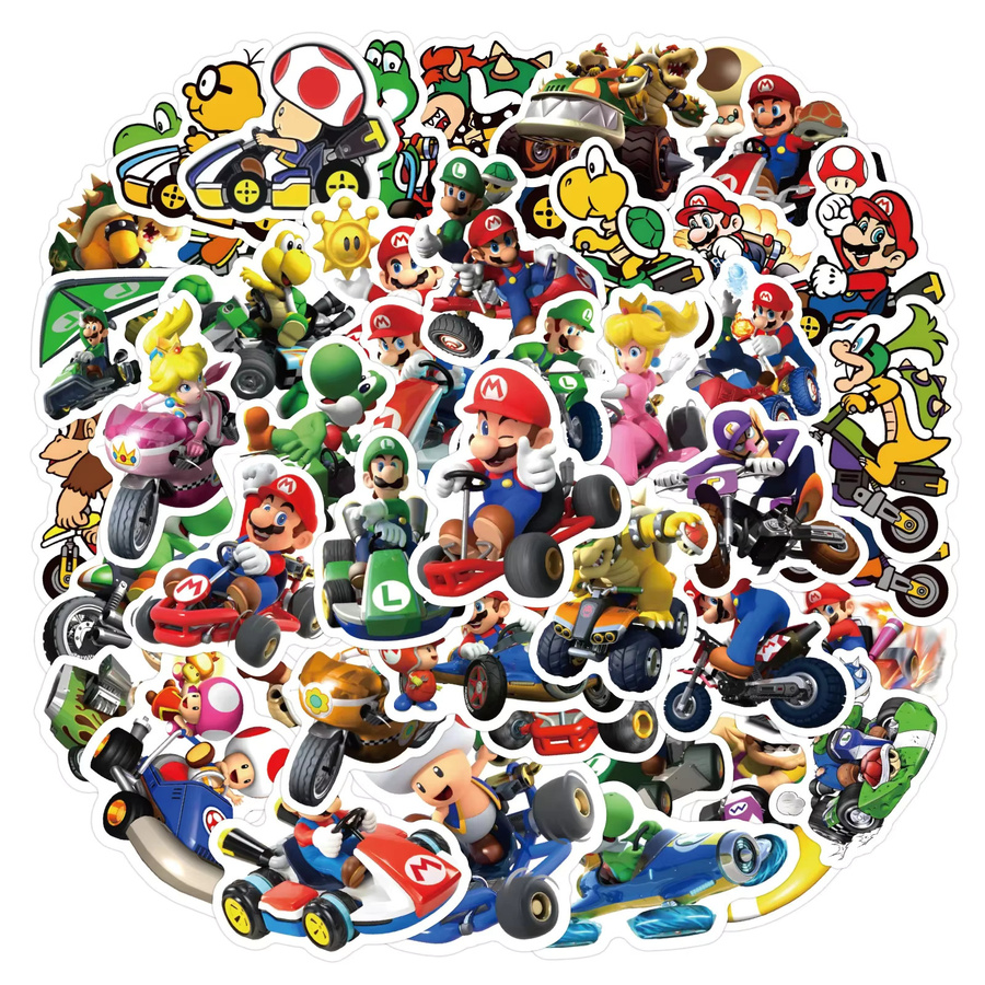 Bandai Super Mario Aufkleber, Bunt / Mehrfarbig, Zubehör - Bild 2