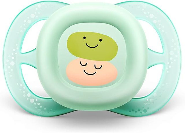 Philips Avent Beruhigungssauger für Neugeborene aus Silikon mit Glow-Effekt in Beige und Multicolour, BPA-frei - Bild 1