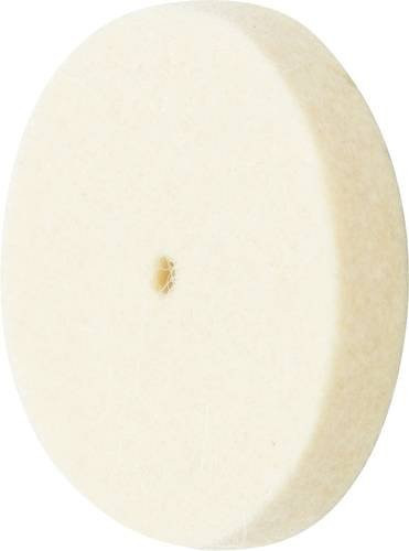 PFERD Filzscheibe FKSC mittelhart für universelle Polierarbeiten, Farbe: Weiß, 10 Stück, Durchmesser: 30 mm, Breite: 5 mm, Bohrung: 2 mm - Bild 1