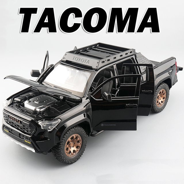RMZ city Tacoma Prado Geländewagen, Modellauto, 1:24, mit Licht und Sound, Metall - Bild 1
