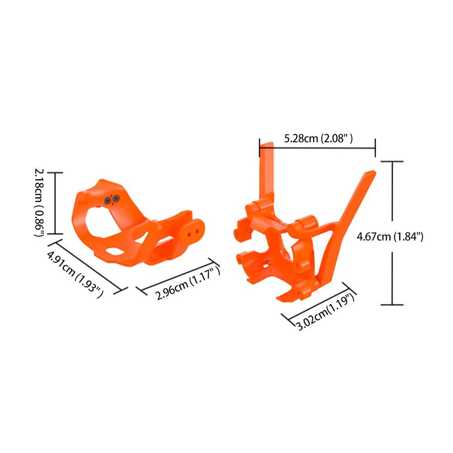 DJI NEO 2 Heckflügel-Antennenschutz aus ABS und Silikon in Orange - Bild 6