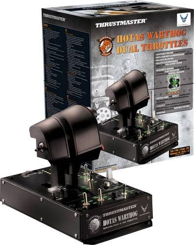 Thrustmaster HOTAS Warthog Dual Throttle Flugsimulator-Controller für PC in Schwarz - Bild 1
