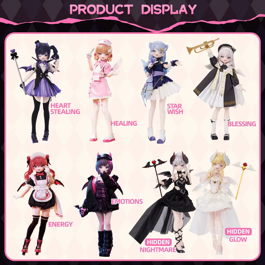 XiDonDon Neo Eden Mjd Puppe Blind Box, Light Nightmare Twin Serie, Bewegliche Gelenkpuppe, Anime-Figur - Bild 2