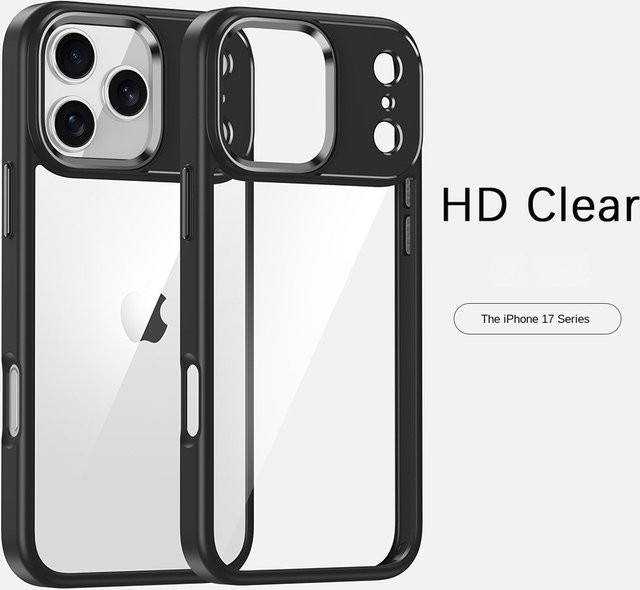 Stoßfeste HD-Handyhülle für Apple iPhone 12 bis iPhone 17 Pro Max Plus in Transparent mit TPU und PC Schutzhülle - Bild 1