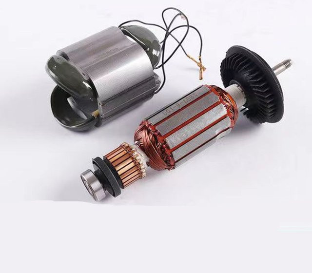 Bosch Ankerrotor Ersatzteil für Winkelschleifer GWS6-100 GWS6000 6600 6700 GWS 6-115 GWS6-115 in Silber - Bild 1
