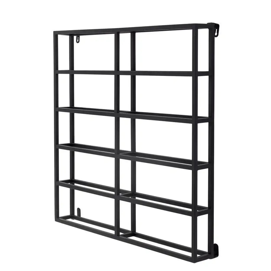 Bloomingville Magne Wand Weinregal aus Metall in Schwarz Matt - Bild 1
