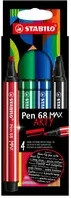 STABILO Fasermaler Pen 68 MAX ARTY Set mit 4 Farben in der Packung - Bild 1