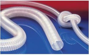 Norres PROTAPE PUR 330 AS Polyurethanschlauch antistatisch transparent Durchmesser: 80 mm Länge: 15 m - Bild 1