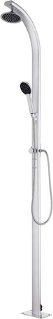 vidaXL Gartendusche aus Aluminium in Silber, Höhe: 215 cm