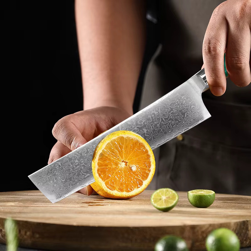GuanQi Boning Knife aus Edelstahl mit braunem Holzgriff zum Schneiden und Entbeinen von Fleisch und Fisch - Bild 2