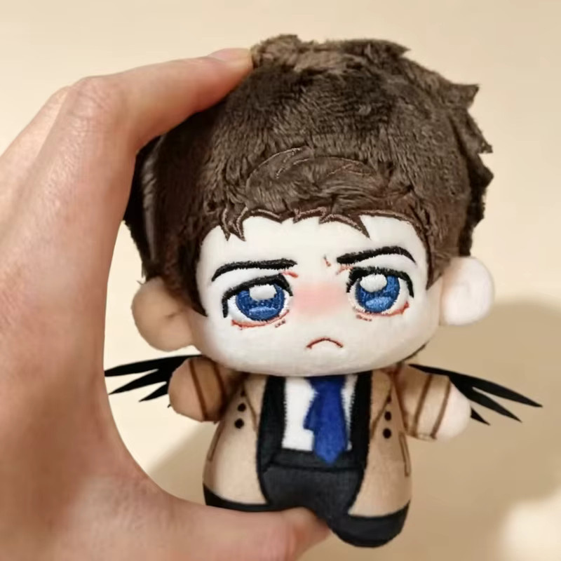 Hot Toys Supernatural Castiel Plüschpuppe, Chibi-Stil, Engel-Charakter, Stofftier Schlüsselanhänger - Bild 2