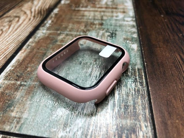 Ahowie Displayschutzfolie aus gehärtetem Glas, rosa, Apple Watch - Bild 1