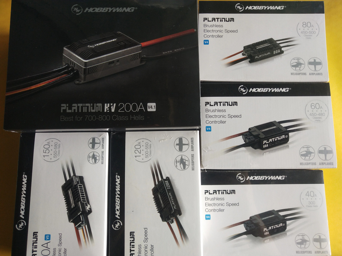 Hobbywing Platinum Pro V4 Bürstenloser ESC für RC Drohnen, Flugzeuge und Hubschrauber, Schwarz - Bild 2