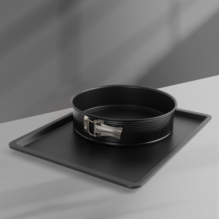 Zenker Backformen-Set Black Metallic Allrounder, 2-teilig, rund, beschichtet, Schwarz - Bild 2