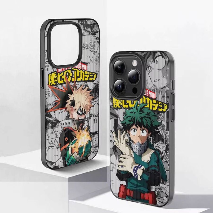 Transparente Handyhülle mit Anime My Hero Academia Motiv für Apple iPhone 11 12 13 14 15 16 17 Pro Max Plus in Multicolour - Bild 2