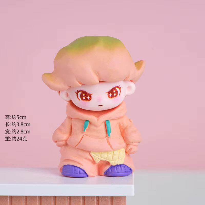 Fadcute Blind Box Figur, Hoodie-Puppe, Einzelfigur, Lila, Bunt / Mehrfarbig - Bild 2