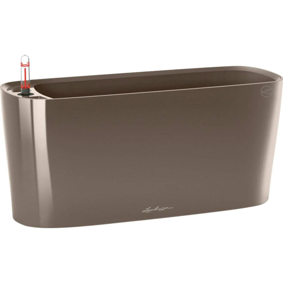 Lechuza Pflanzgefäß Delta Tabletop Taupe hochglanz B: 40 cm, H: 15 cm - Bild 2