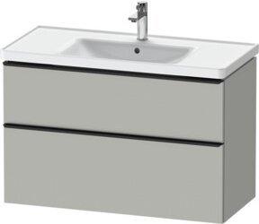 Duravit Waschtischunterschrank D-Neo in Weiß und Grau, modern und matt, B/T: 98,4 x 45,2 cm - Bild 1