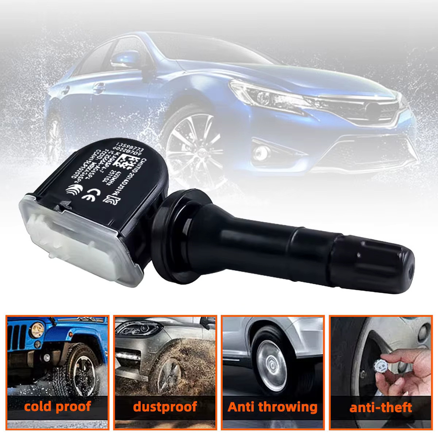 YONGRUN Reifendrucksensor Set 13598773 in Schwarz für Cadillac Buick Chevrolet Reifendrucküberwachungssystem (4/8 Stück) - Bild 3