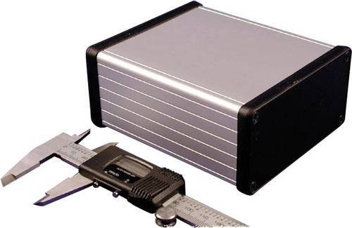 Hammond Electronics 1455N1202 Profil-Gehäuse aus Aluminium in Schwarz oder Silber, B/T/H: 12,0 x 10,3 x 5,3 cm - Bild 1