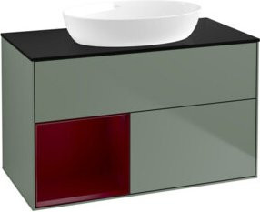 V&B Waschtischunterschrank Finion 100 in Lackausführung, B/T/H: 100 x 50,1 x 50,1 cm - Bild 1