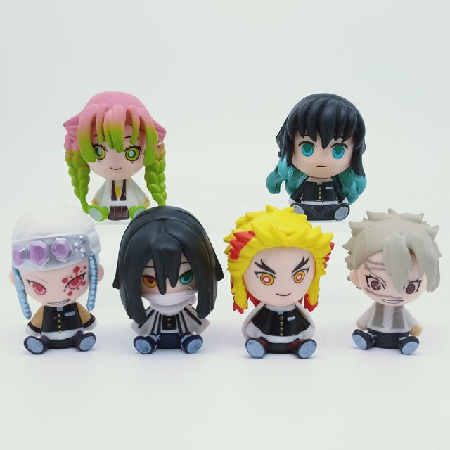 MIFEN Demon Slayer Figuren Set 6-teiliges Set Anime Puppen - Bild 1