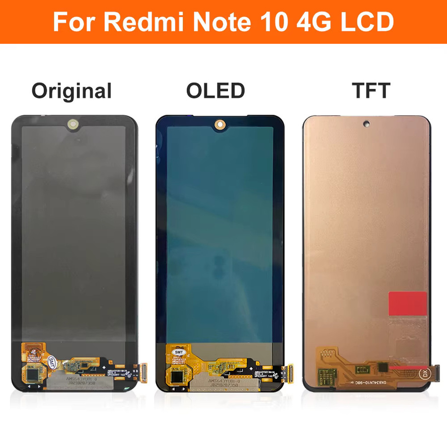 Xiaomi Redmi Note 10 4G LCD Display Touchscreen mit Rahmen in Schwarz, 6.43 Zoll - Bild 3